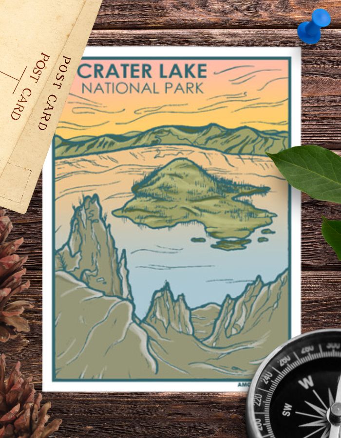 Crater Lake NP Sticker
