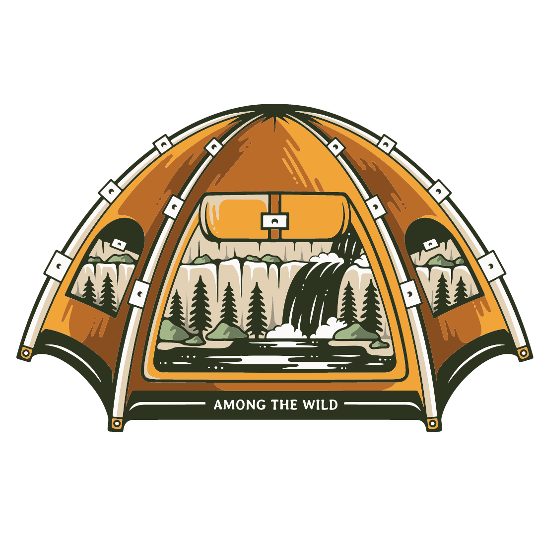 Tents Sticker - Yellow