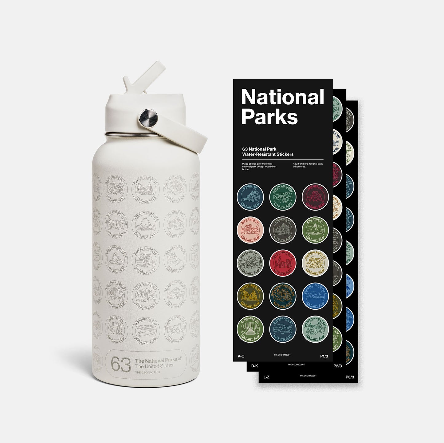 National Park Sticker Bottle