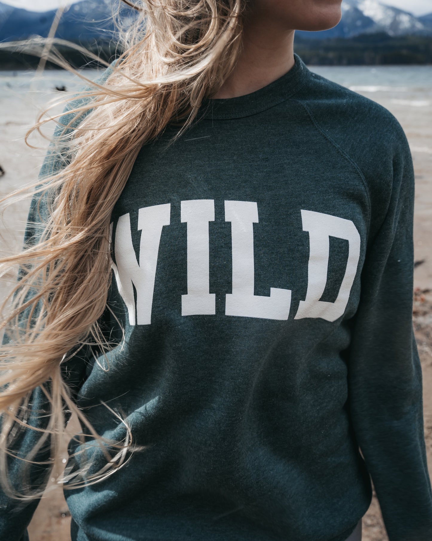 Wild Crewneck - Heather Forest