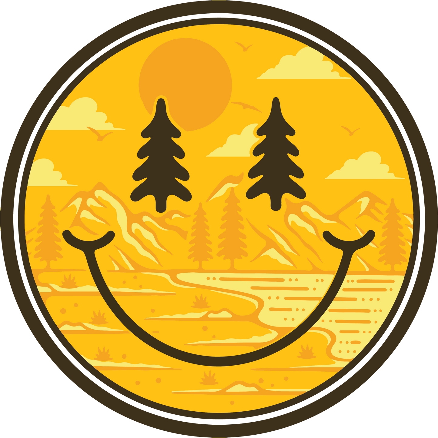 Nature Smiles View Sticker
