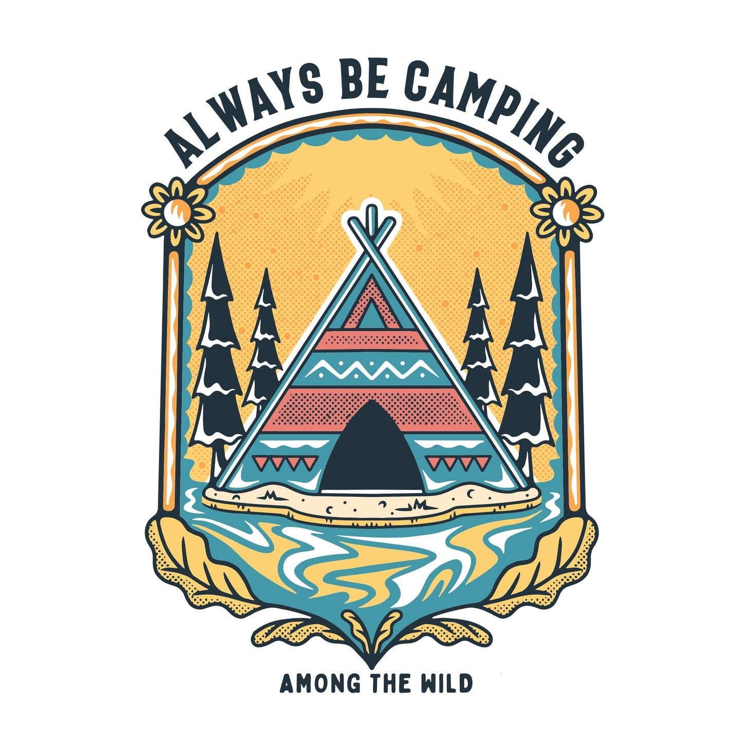 Always Be Camping Sticker