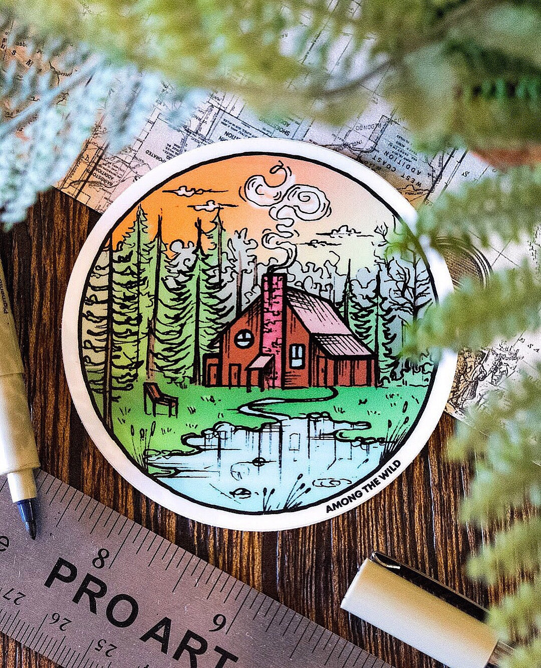 Cabin Love Sticker