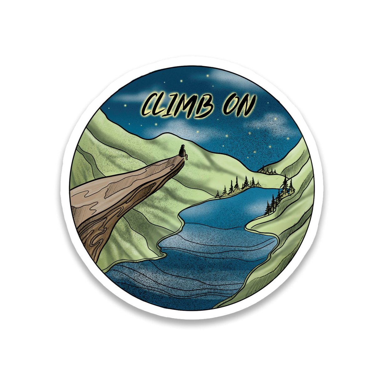 Climb On Sticker