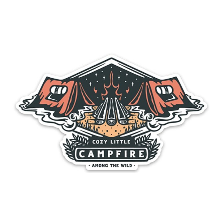 Cozy Little Campfire Sticker