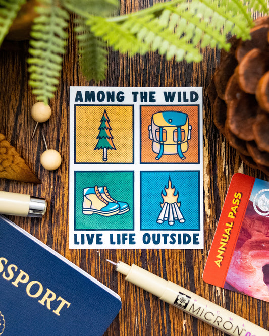 Live Life Outside Sticker