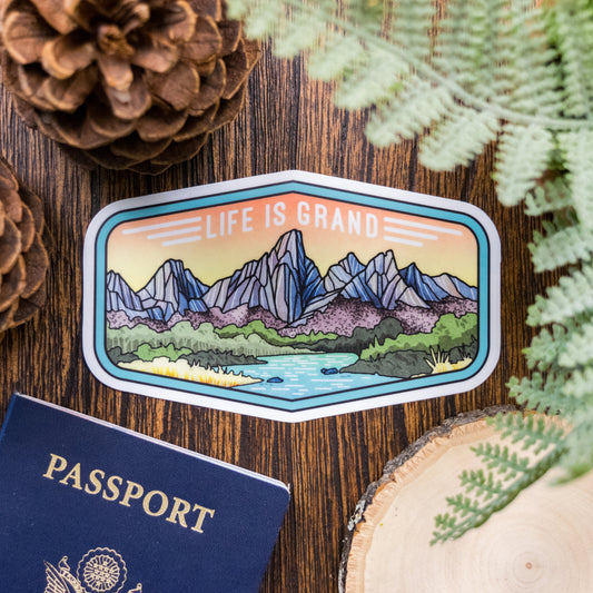 Life Is Grand Sticker