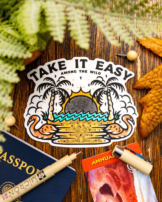 Take It Easy Sticker