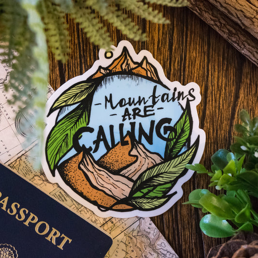 Mountains Are Calling Sticker