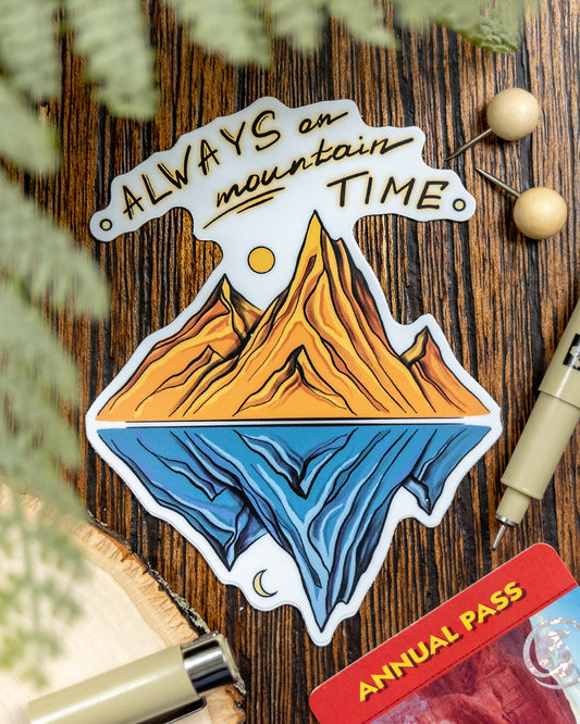 Mountain Time Sticker