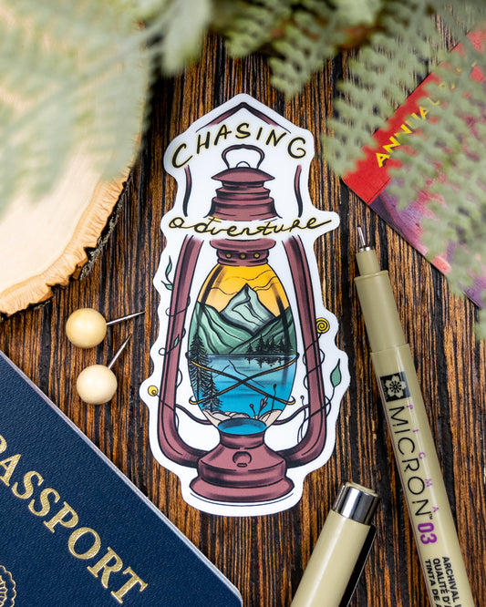 Chasing Adventure Sticker