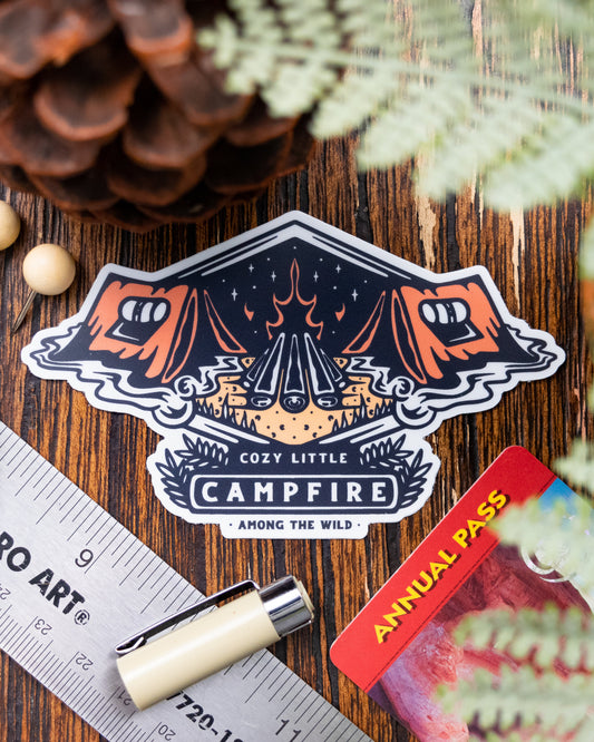 Cozy Little Campfire Sticker