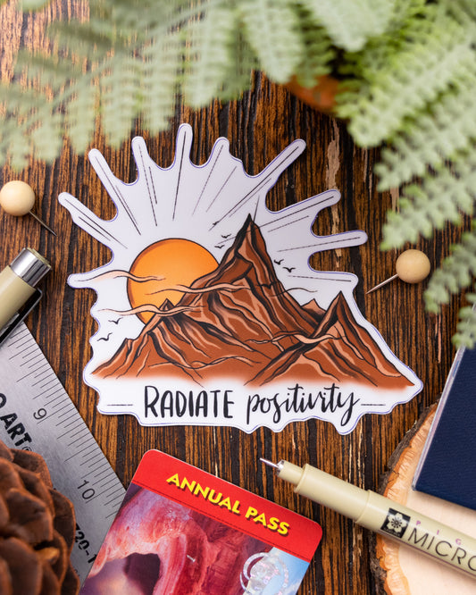 Radiate Positivity Sticker