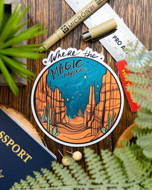 Where The Magic Happens Sticker