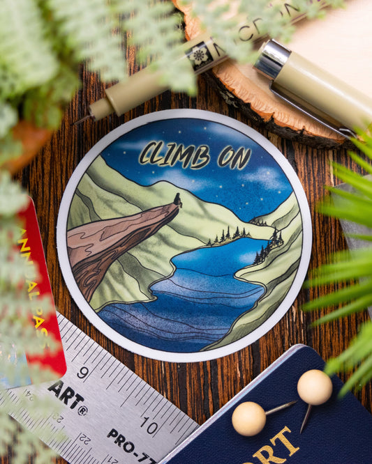Climb On Sticker
