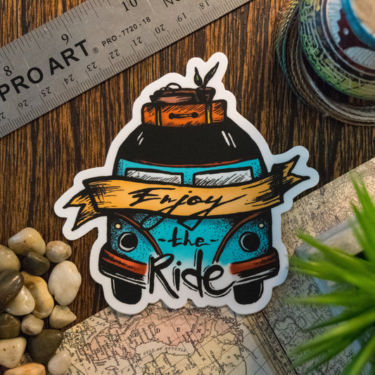 Enjoy The Ride Sticker