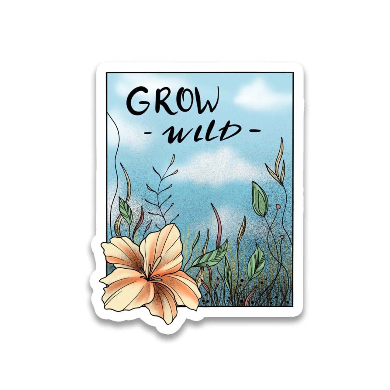 Grow Wild Sticker
