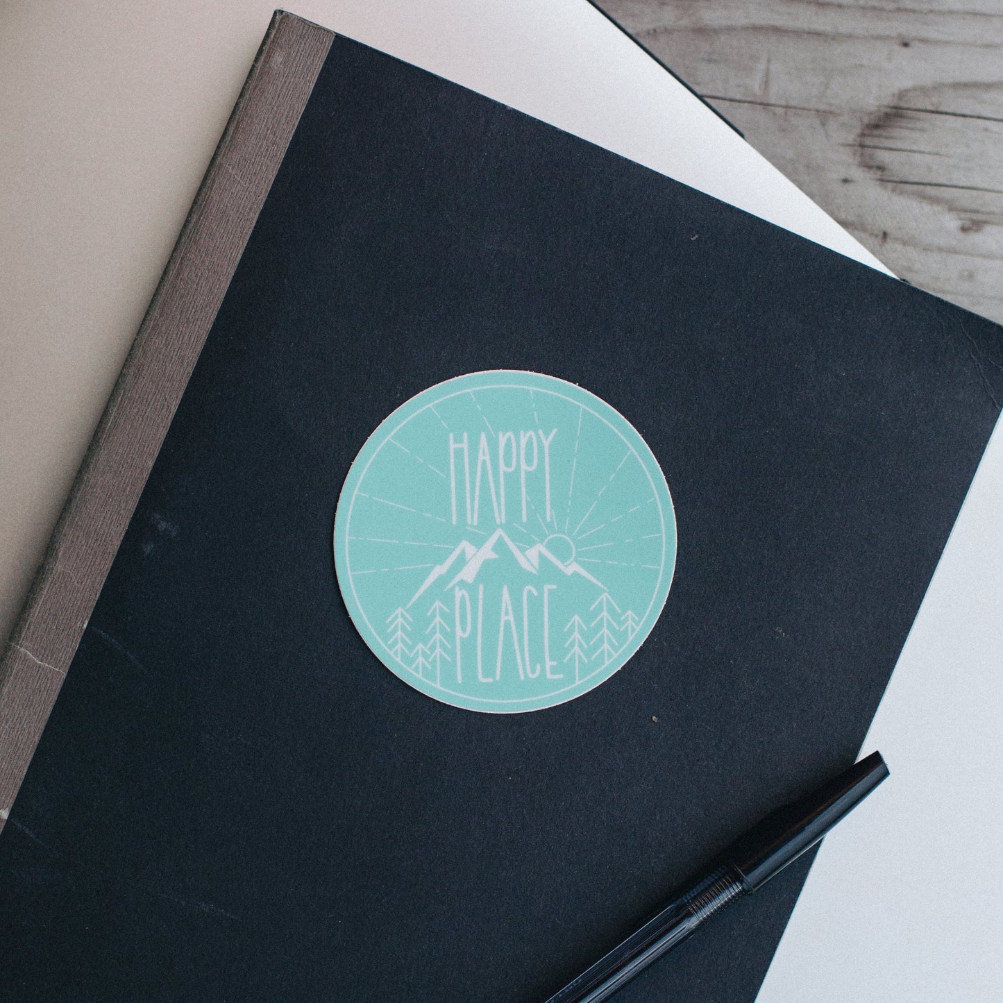 Happy Place Sticker - Teal
