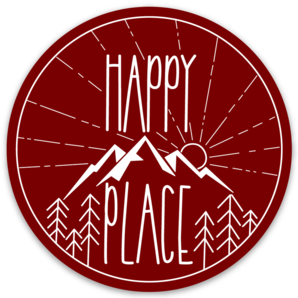 Happy Place Sticker - 3 Pack
