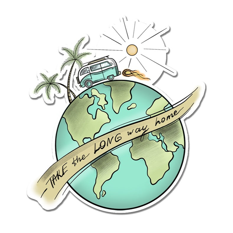 Long Way Home Sticker