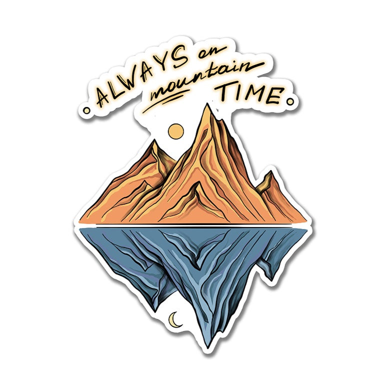 Mountain Time Sticker