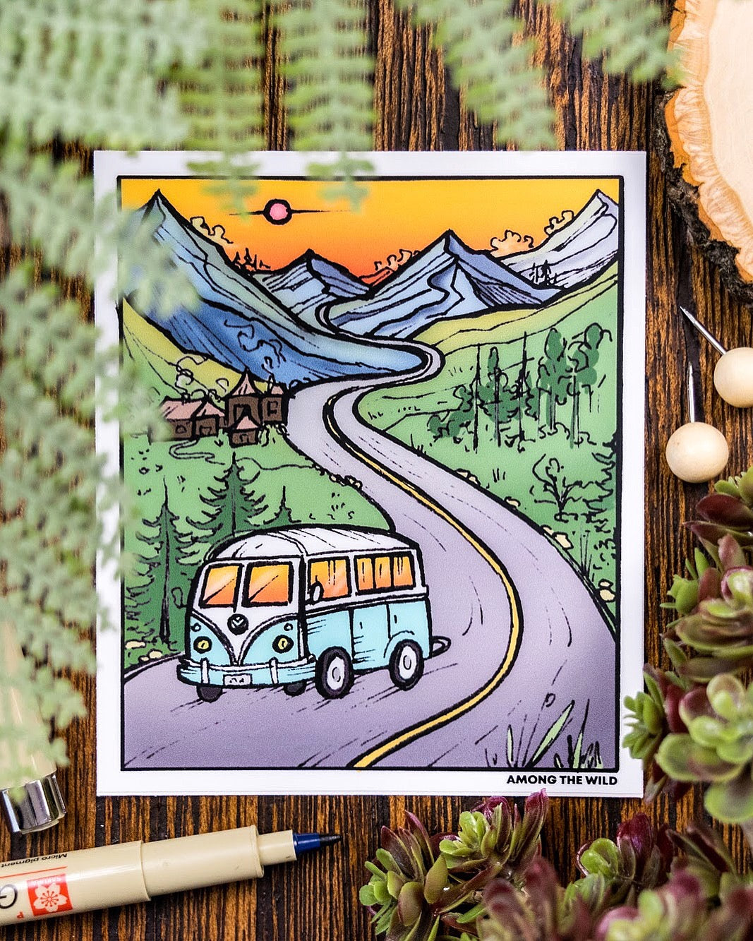 Open Road Sticker