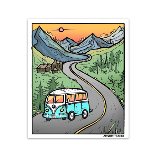 Open Road Sticker