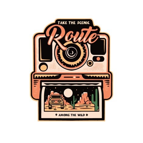 Scenic Route Sticker
