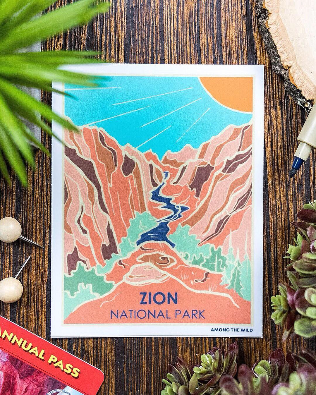 Zion NP Sticker