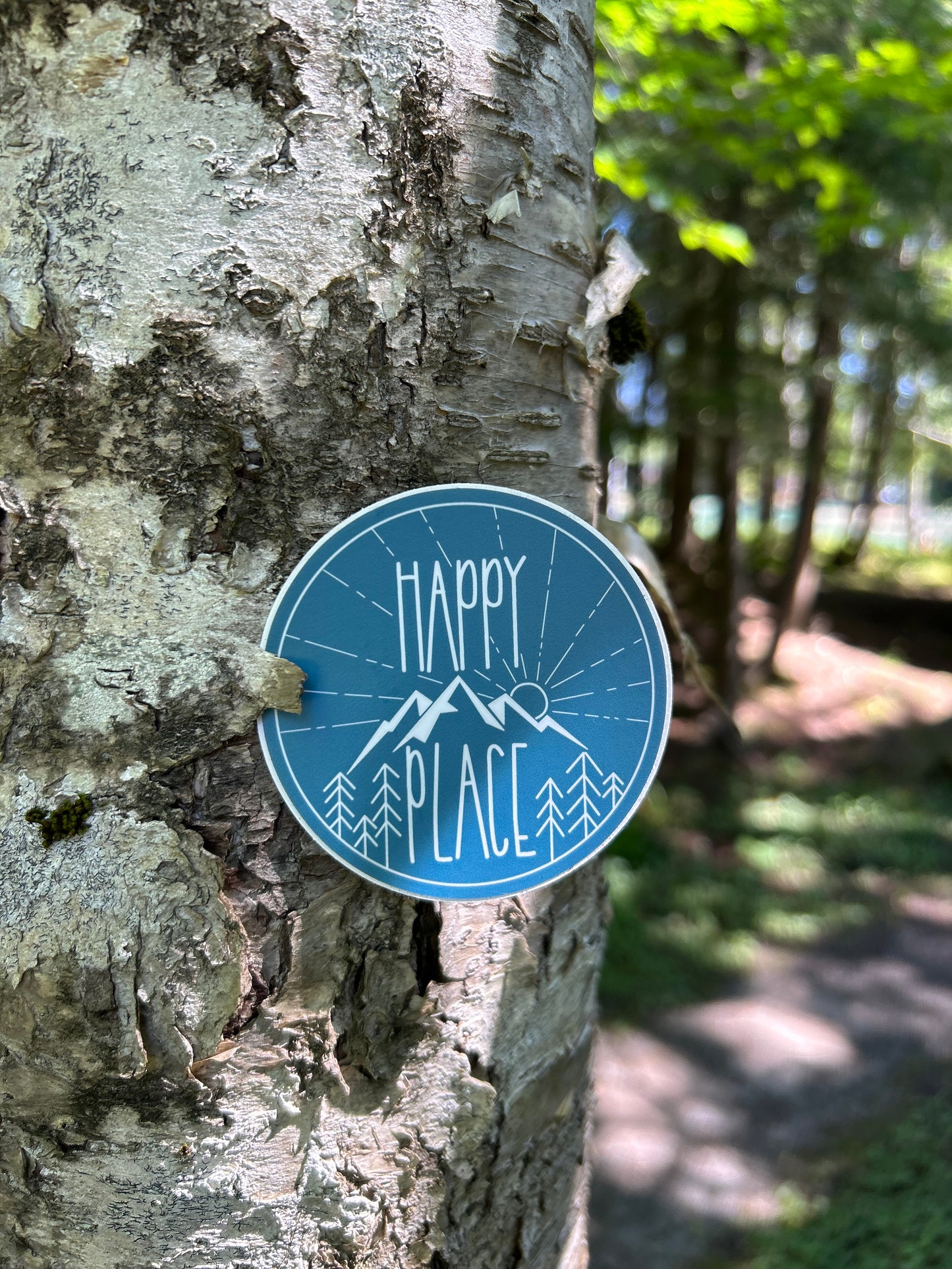 Happy Place Sticker - Blue