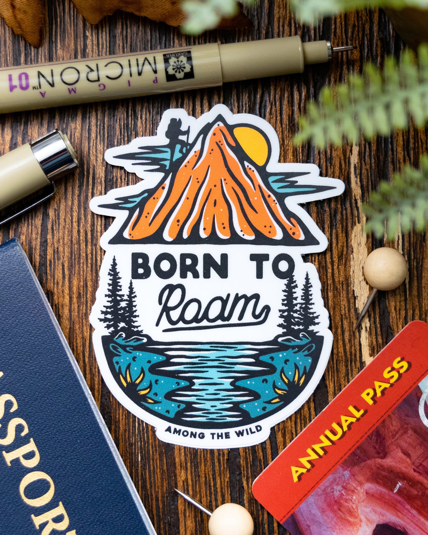 Born To Roam Sticker