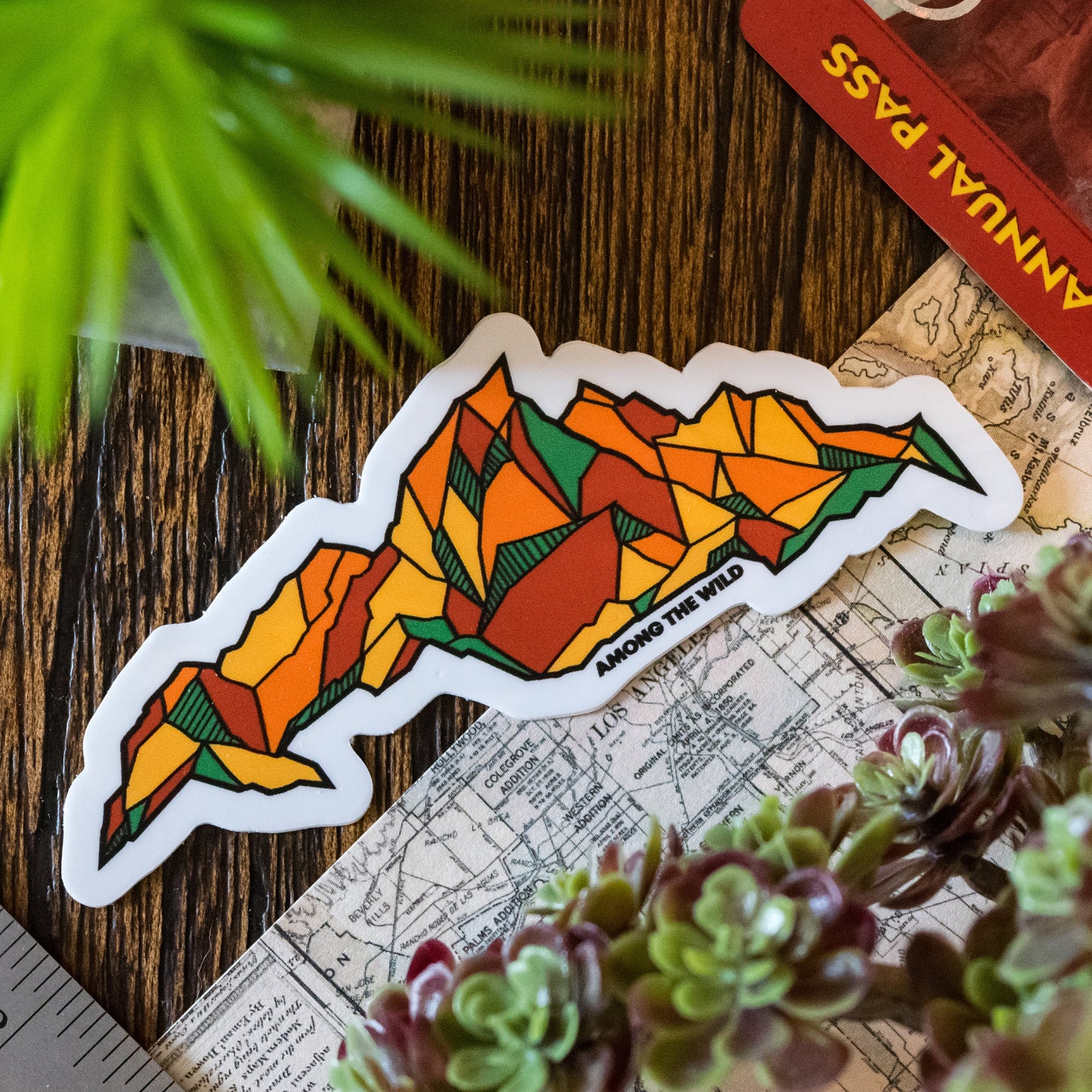 Mountain Shapes Sticker