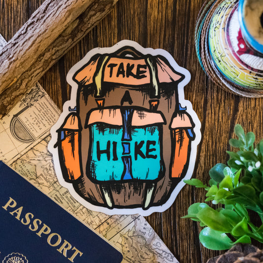 Take A Hike Sticker