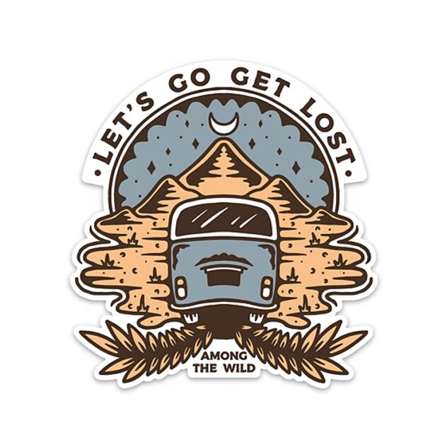 Let's Go Get Lost Sticker – Among The Wild