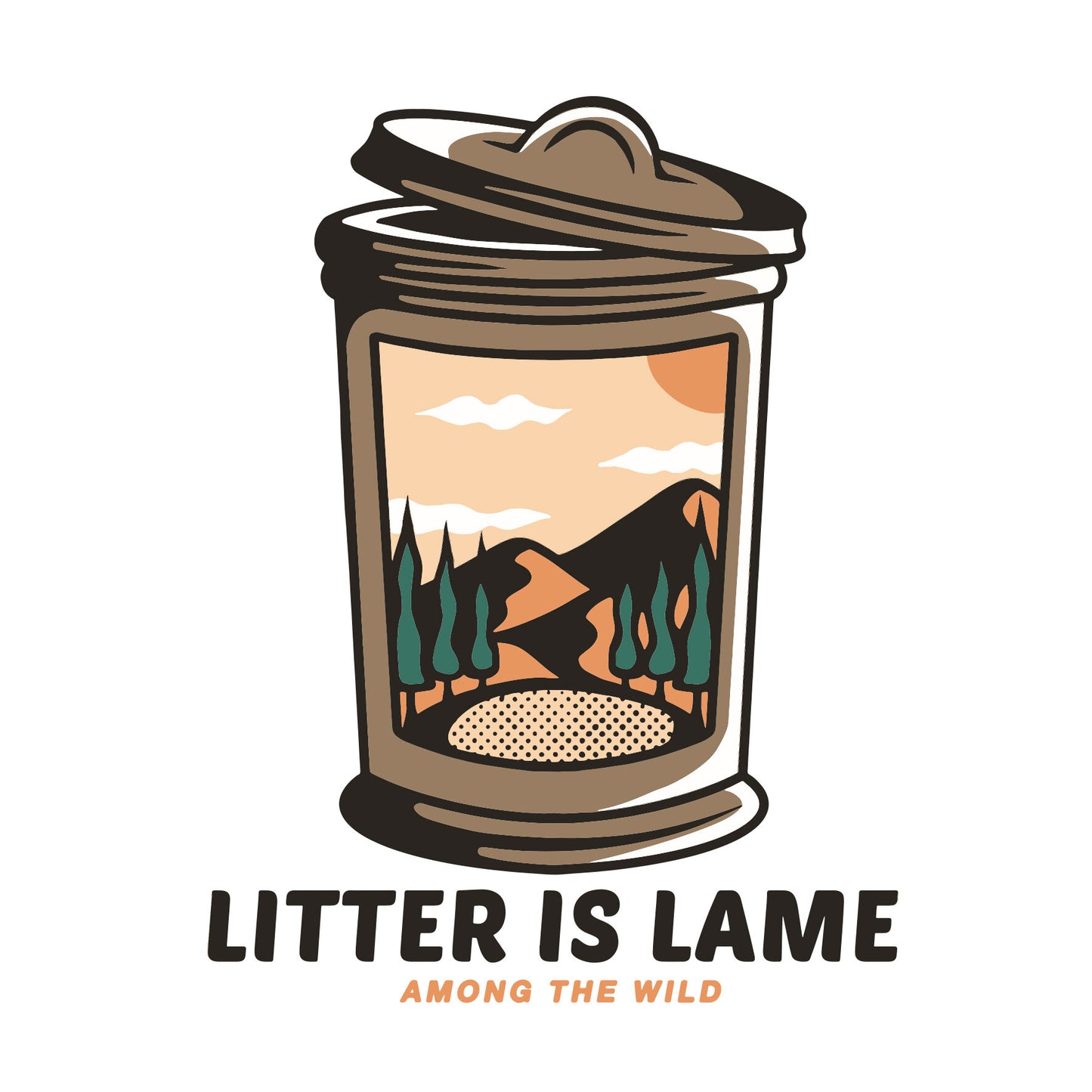 Litter is Lame Sticker