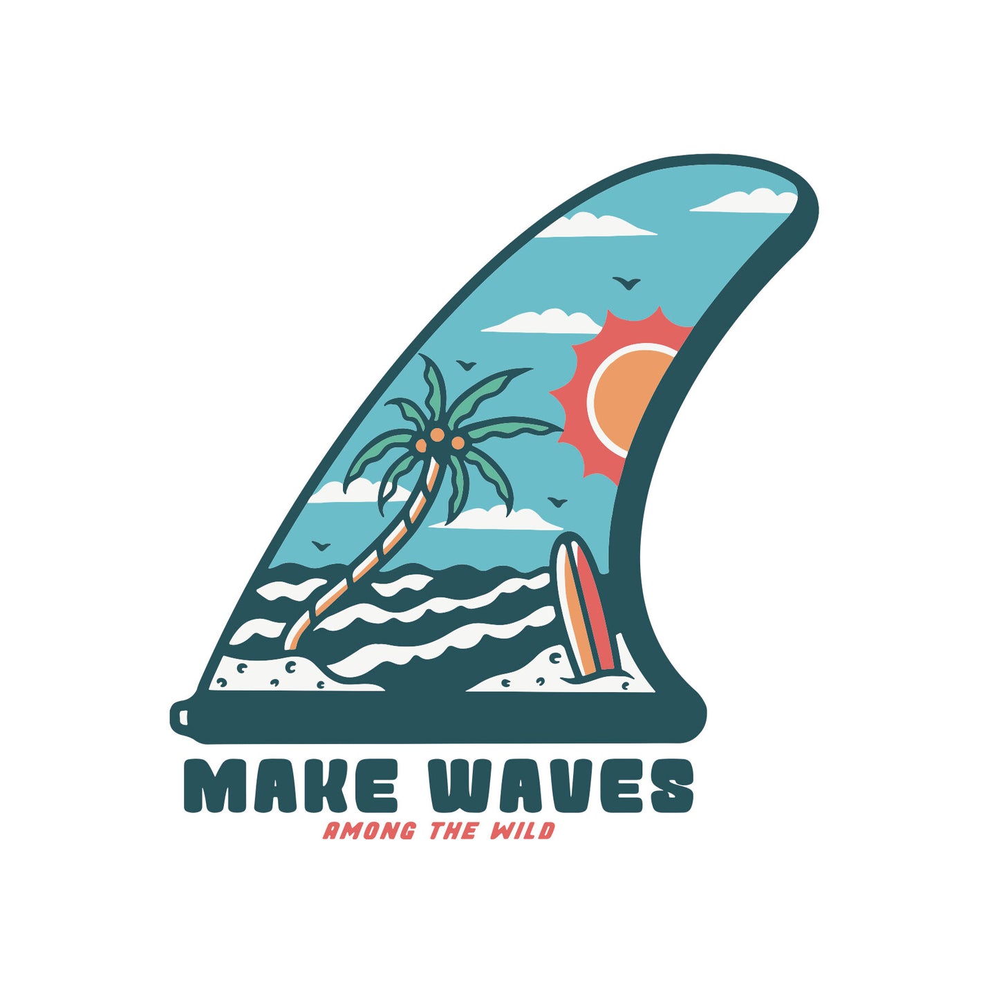 Make Waves Sticker