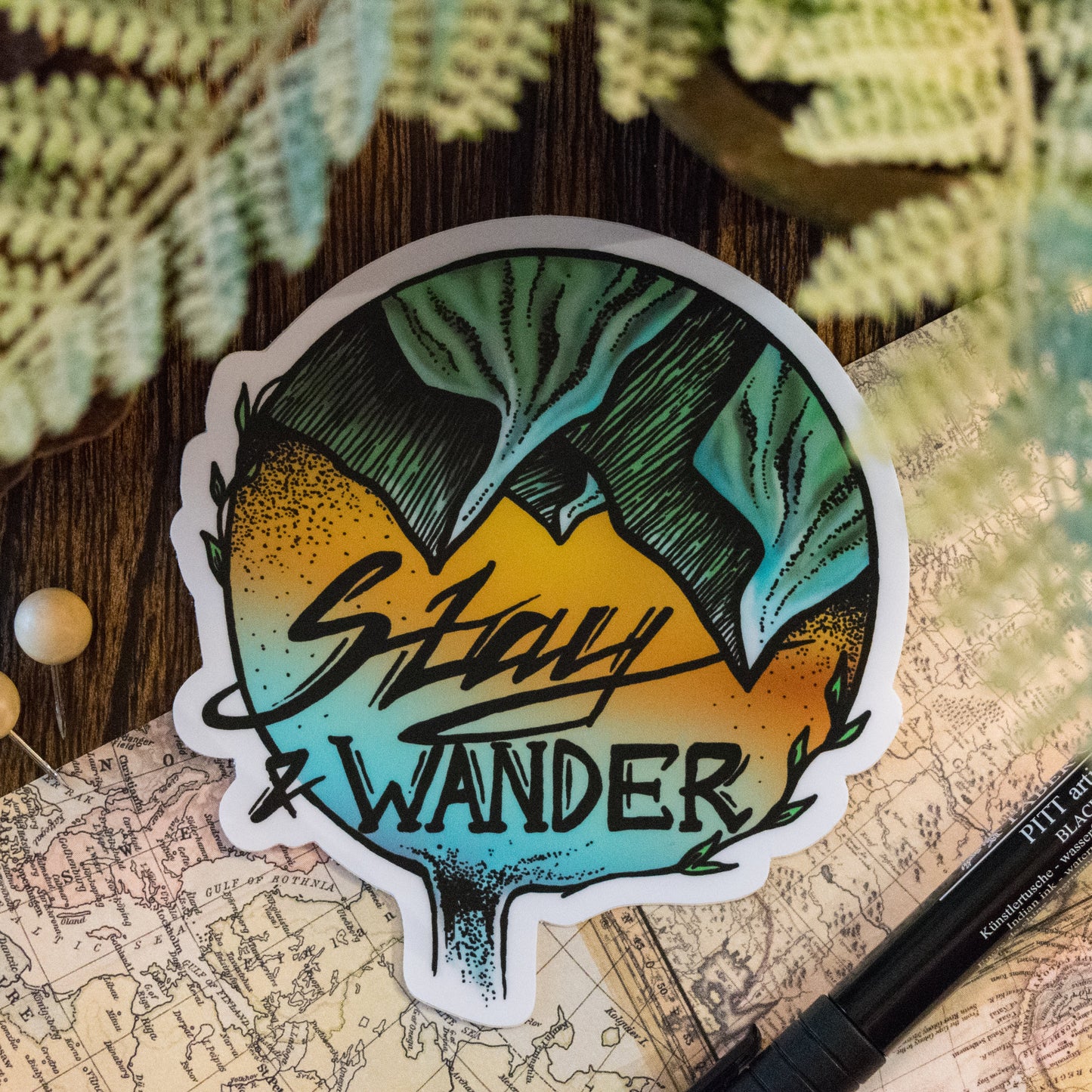 Stay & Wander Sticker