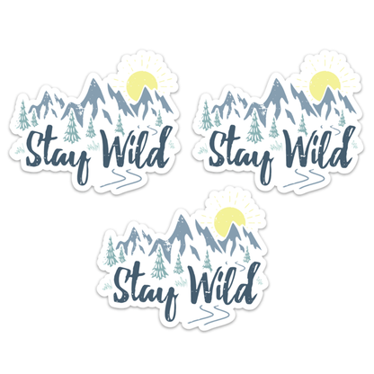 Stay Wild Sticker - 3 Pack